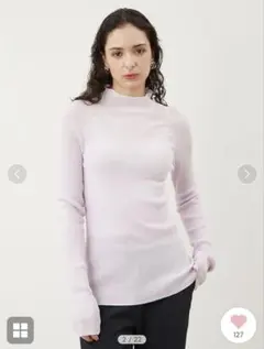 新品　Mila Owen シアーラメータートルネックニットプルオーバー