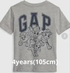 【新品未使用】baby GAP パウパトロール Tシャツ 半袖 105 グレー