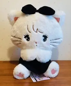 mikko characters　ブラックリボンBIGぬいぐるみ 【ムース】