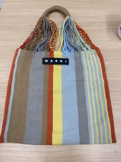 MARNI マルニ トートバッグ ストライプ カナパ - メルカリ