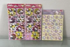 【新品未開封】ハローキティ シール 3点セット ごほうびシール＆ラメシール