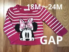 【美品】baby GAP ディズニー ミニーマウス ニットセーター