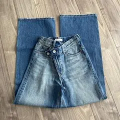 MOUSSY CROSS WAIST WIDE ストレート