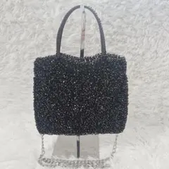 美品　アンテプリマ　スタンダードスクエアミディアム　パープル　チェーン付き