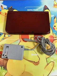 【動作品・付属品付き】new 任天堂3DS LL ワイン レッド 本体
