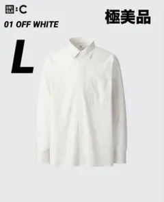 ⭐極美品❗⭐ユニクロC ブロードオーバーサイズシャツ L ストライプ