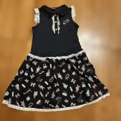 メゾピアノ　ベリエちゃんラブちゃん　ノースリーブワンピース