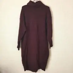 UNIQLO タートルネックニットワンピース