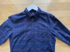 ワイシャツ UNIQLO ブラウス　ユニクロ　シャツ　長袖　チェック　Yシャツ