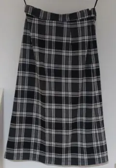 ロングスカート　チェック