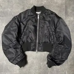moussy VOLUME CROPPED MA-1 ブラック　ショート丈