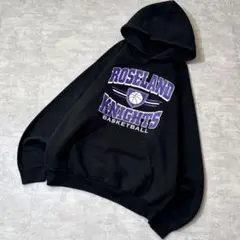 れ*ん様 00s ROSELAND カレッジ スウェット パーカー バスケ ブラ