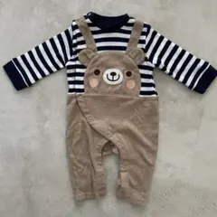 【まとめ買い対応】くま　ロンパース