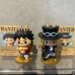 ワンピース ラブブ　フィギュア ルフィ サボ 2体セット　バラ売り❌のサムネイル
