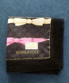 NINA RICCI ハンカチ リボン柄 レース縁 大判のサムネイル