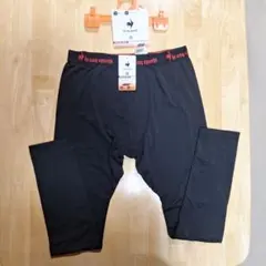 le coq sportif ブラックレギンス 裏起毛タイツメンズLLサイズ
