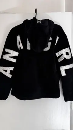 ANAP GIRL フード付きジャケット M ブラック160