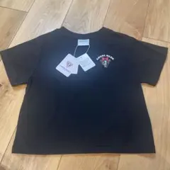 エンジェルブルー ヒョウ柄 Tシャツ 120 しまむら　ブラック　黒