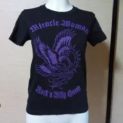 Miracle Woman ミラクルウーマン Tシャツ ブラック/パープルのサムネイル
