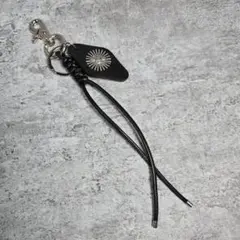 レザー　コード　キーホルダー　ハンドメイド　hs-36