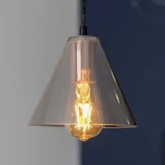 スモークグレー ペンダントライト 2個セット