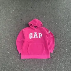 希少 90s OLD GAP フリース パーカー ピンク Y2K 大人気 古着