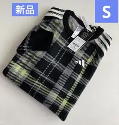 新品⛳️❤️定価14300円アディダスゴルフ　チェック柄　ニット　S