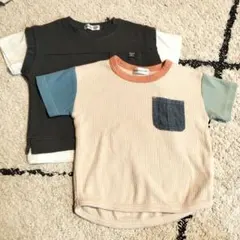 グレー Tシャツ 100cm ポケット付き