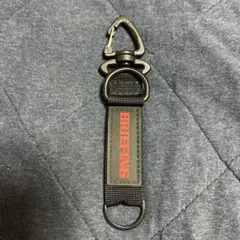 ブリーフィング キーホルダー キーストラップ ナイロン ブラック×レッド