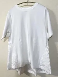本日限定お値下げ　半袖 カットソーTシャツ チュニックカットソー　Lサイズ　白のサムネイル