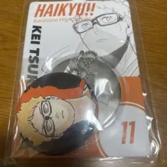 ハイキュー 月島蛍 缶バッジ&特製ホルダー