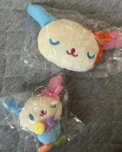 【匿名配送】 サンリオ ウサハナ ぬいぐるみチャーム 2個セット