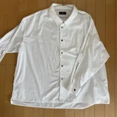 HARE ホワイト 長袖オーバーシャツ S