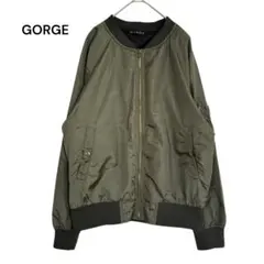 GORGE ゴージ MA-1風 ブルゾン カーキ M 中綿なし 軽アウター