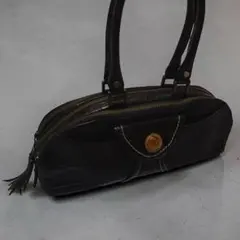 Chausser☆オールレザー ショルダーバッグ ブラウン - メルカリ