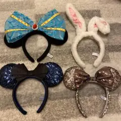 ディズニー　カチューシャ　4点セット