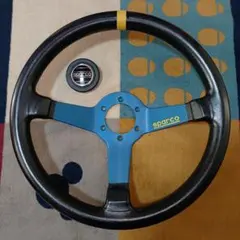 希少 レーシングスパルコ Sparco 35φ レザー ステアリング 良品 - メルカリ