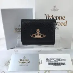 Vivienne Westwood 二つ折り財布 がま口 ブラック - メルカリ
