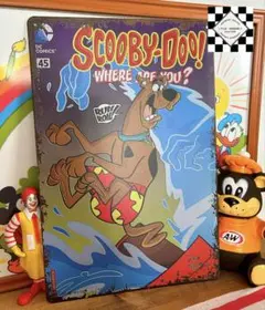 SCOOBY-DOO!スクービードゥー ブリキ看板 アメリカン雑貨 アメコミ