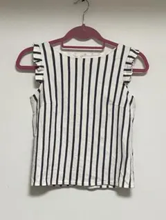 美品エムプルミ　ストライプ　ノースリー　トップスのサムネイル