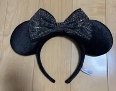 ミッキー耳カチューシャ (ミニー)ビーズ付き
