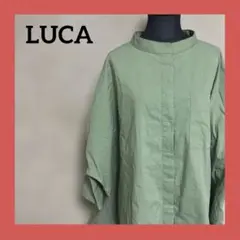 LUCA オリーブグリーン ドルマンスリーブシャツ フリーサイズ