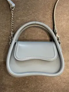 【ZARA】ショルダーバッグ ライトブルー