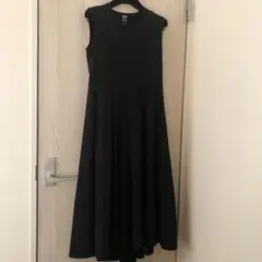 Theory ノースリーブロングワンピース 黒