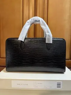 10/31迄価格！TOUT Y EST（トゥティエ） クロコ ハンドバッグ 黒 SAC LOQUET SMALL CROCO BLACK – TOUT Y EST JP