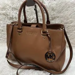 MICHAEL KORS 2way ショルダーバッグ　レザー　ブラウン