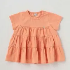 プティマイン　半袖　Tシャツ　チュニック　120cm　オレンジ