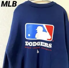 MLB ドジャース　スウェット　トレーナー　裏起毛　バッターマンロゴ　L