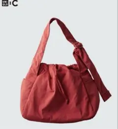 UNIQLO Cソフトパフィーショルダーバッグ 赤 レッド