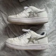 A BATHING APE BAPE STA White Silver